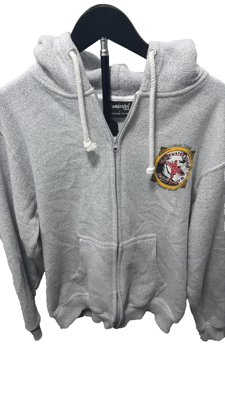 Vintage Style Clearwater Beach Florida Comfortex USA Zip Hoodie - Size L